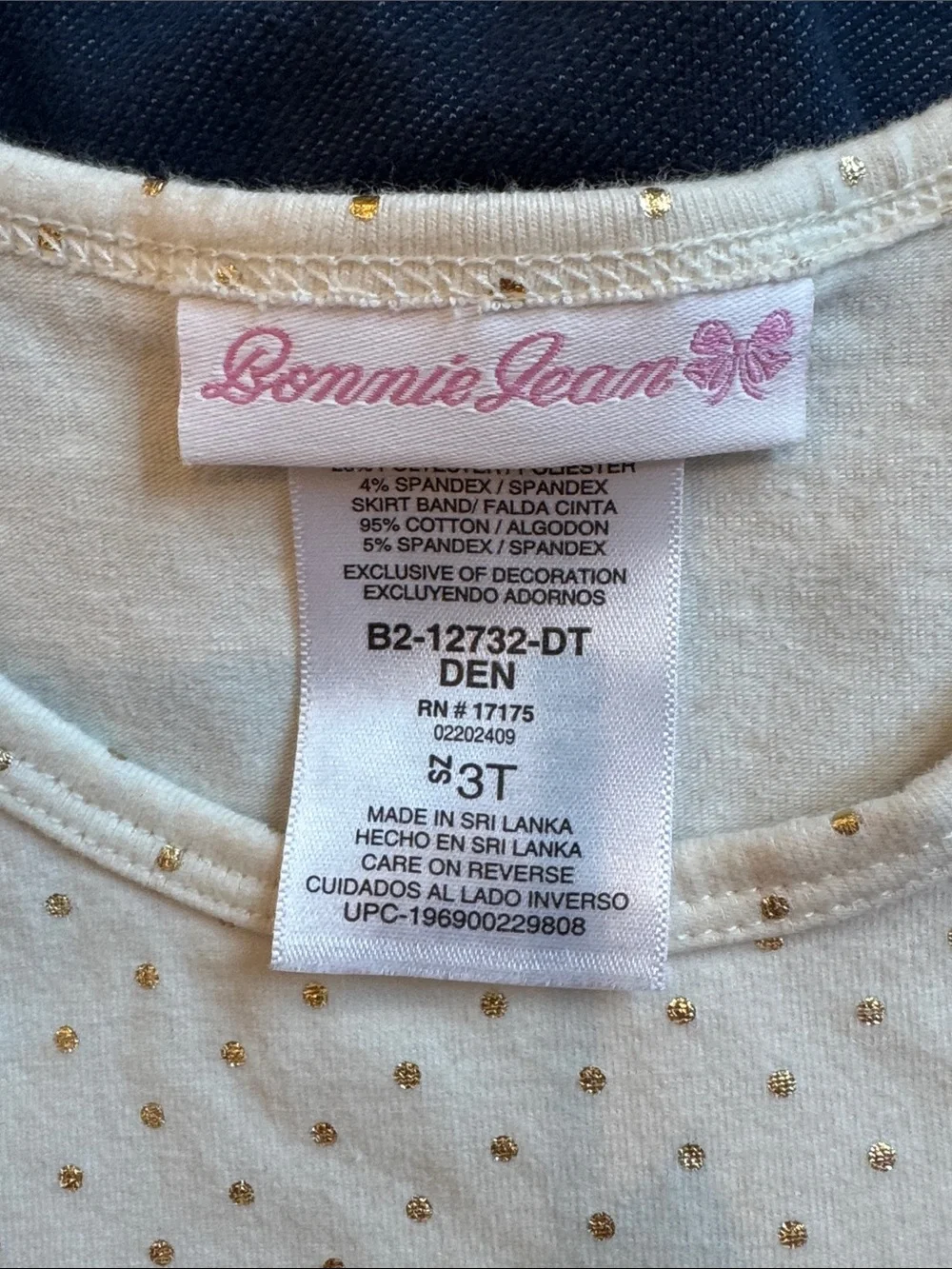 Bonnie Jean Cream, Navy & Coral Pumpkin Patch Dress